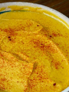 Una foto de Hummus de calabaza