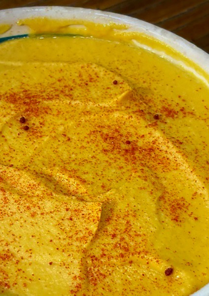 Una foto de Hummus de calabaza