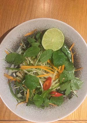 A picture of Thai herb saladThis salad is lovely and light for a hot summer evening. #cookingwithyui.