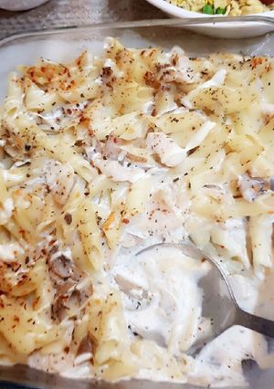 A picture of Creamy Pasta #eidkaypakwan.