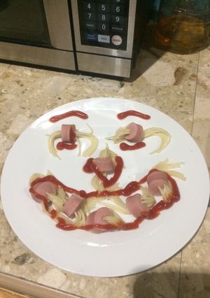 Una foto de Salchichas rellenas con pasta