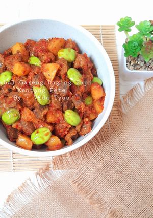 Foto resep Sambal Goreng Daging Sapi Kentang Pete