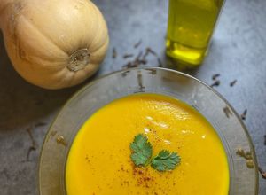 Une photo de Velouté de potiron, Butternut et pomme de terre🍂