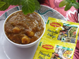 Cholle ki sbji with maggi masala twist