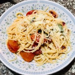 A picture of Tomato and Basil Angel Hair Pasta.