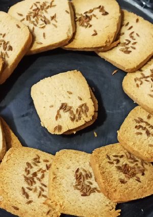 A picture of जीरा आटा बिस्कुट(Atta jeera biscuit recipe in hindi).
