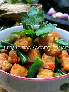 Foto resep Tumis Tempe Kacang Panjang #Rabubaru