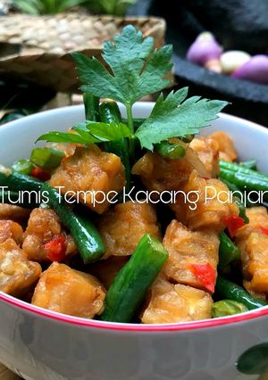 Foto resep Tumis Tempe Kacang Panjang #Rabubaru
