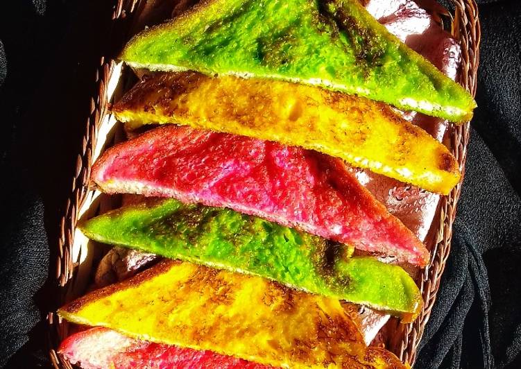 Tostadas Francesas con colores 💚💛💖