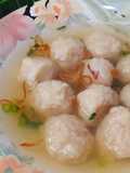 Bakso Ayam kenyal kuah seger