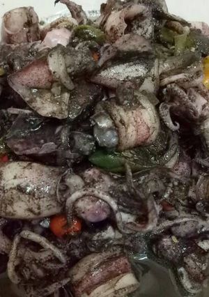 Foto resep Cumi bumbu hitam