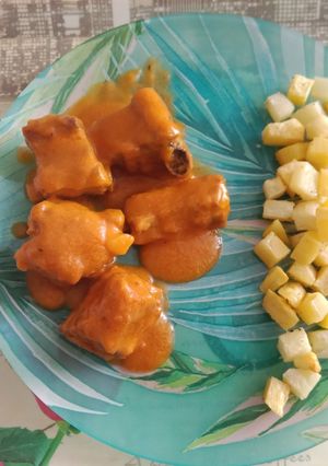 Una foto de Costillas en salsa