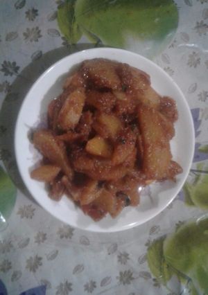 A picture of Spicy aloo Bhaji.