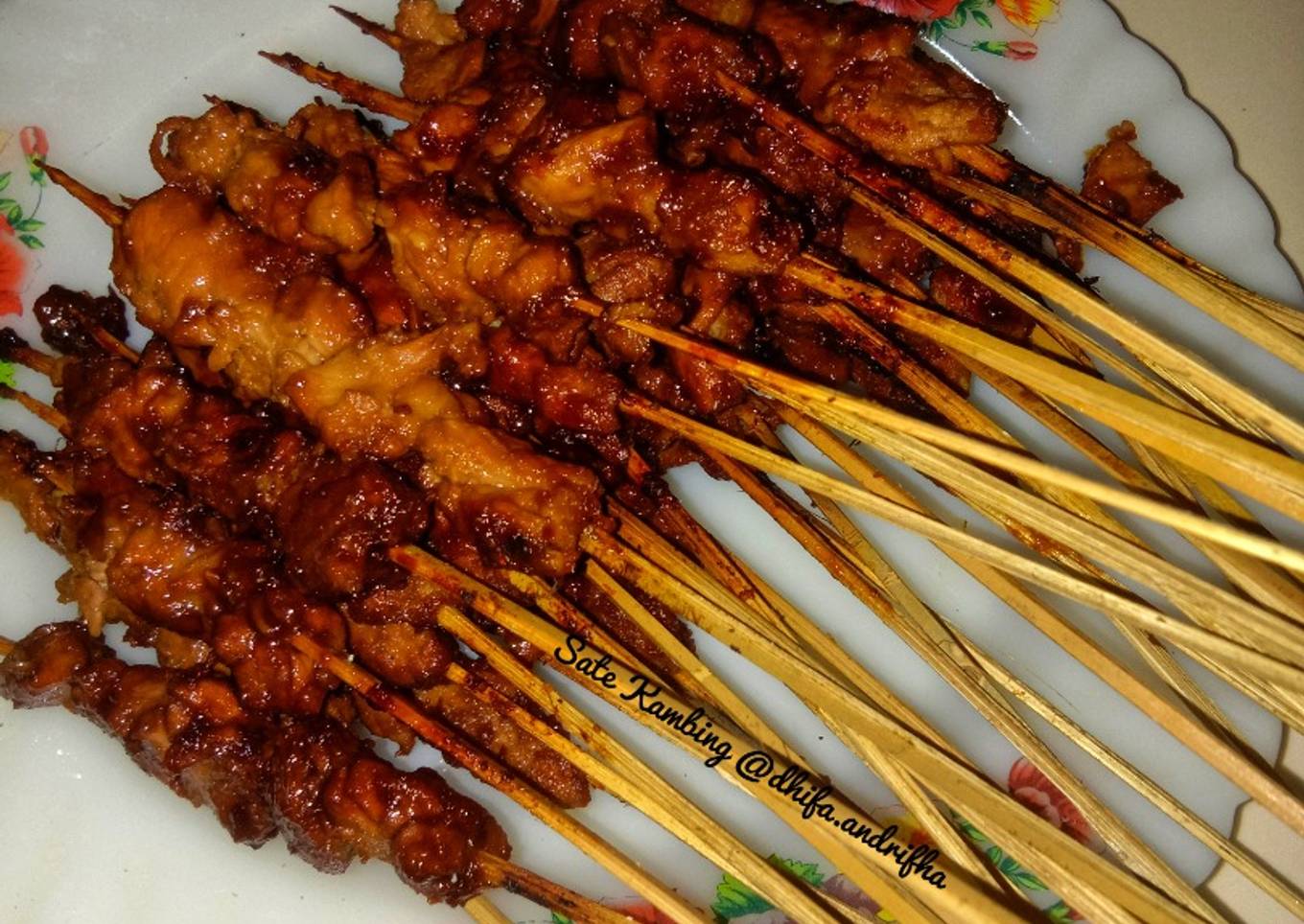 Sate kambing empuk dan enak tanpa bumbu kacang dhifa andrifha