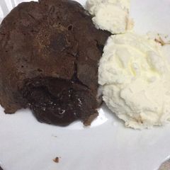 A picture of Molten lava cake.