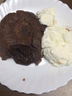 A picture of Molten lava cake.