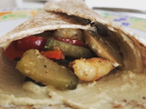 Fajitas con gambas