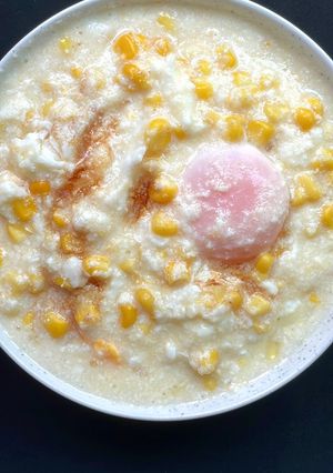 รูปของ โจ๊กข้าวโพดไข่ขาว🥚