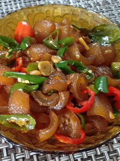 Foto resep Oseng Kikil Cabe Ijo