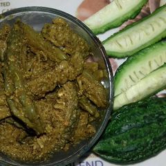 A picture of Karela ka achar.