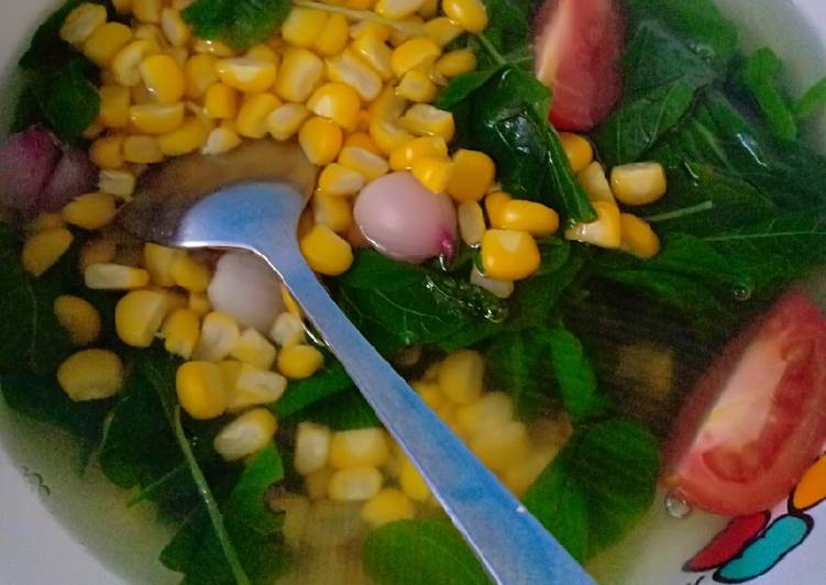 Cara Gampang Membuat Sayur bayam jagung untuk anak Anti Gagal