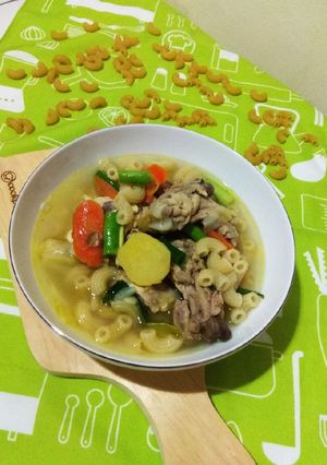 Foto resep Sop makaroni tulang ayam