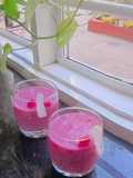 Ice Apple rose milkshake