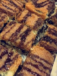 صورة لوصفة بسبوسه الاوريو بالشعيريه😻