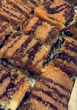 صورة لوصفة بسبوسه الاوريو بالشعيريه😻