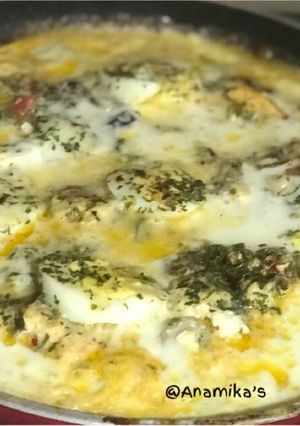 A picture of Italian Egg Frittata: Italian Egg Omelette 💁🏻‍♀️.