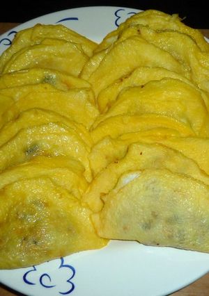 火鍋的好夥伴--自製手工蛋餃(素食版) 的食譜成品照片