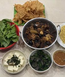 bắp bò hầm thuốc bắc