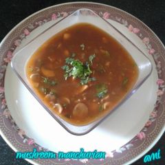 A picture of Mushroom manchurian.