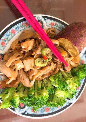 Hình của món 🍄Ức Gà Xào Nấm Eat Clean.