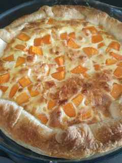 Una foto de Quiche de calabaza