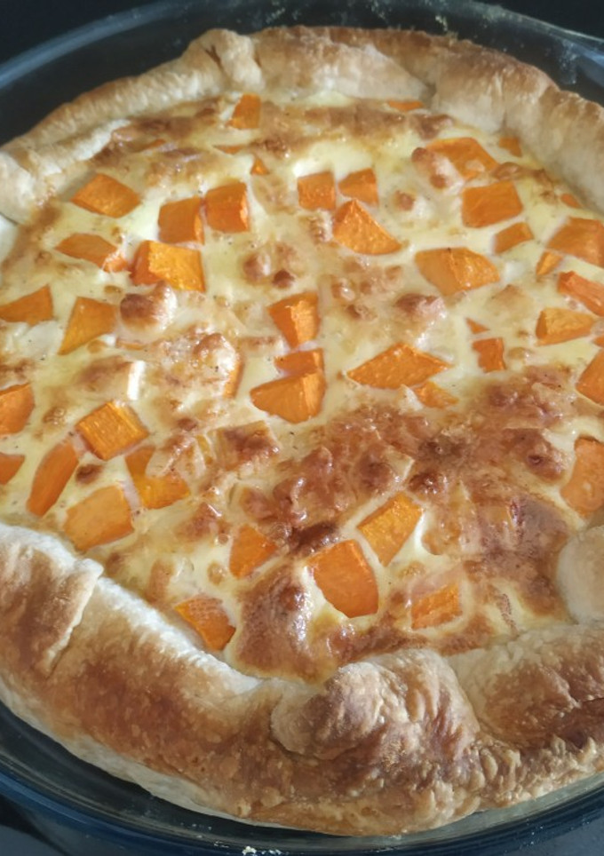 Una foto de Quiche de calabaza
