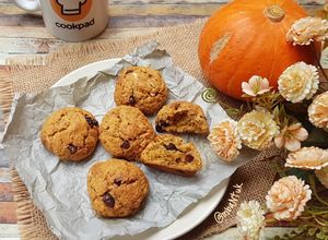 Foto resep Pumpkin Soft Cookies (simple, tanpa mikser)