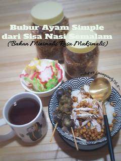 Foto resep Bubur Ayam Simple dari Sisa Nasi Semalam
