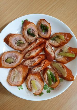 氣炸脆皮肥腸 的食譜成品照片