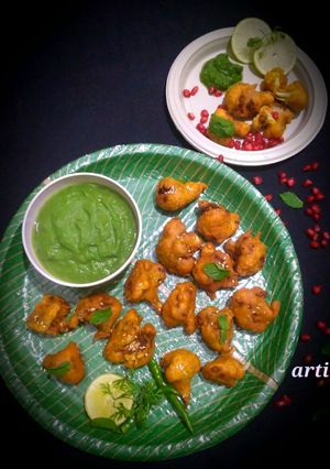 गोभी के पकौड़े (gobhi ke pakode recipe in hindi) रेसिपी मुख्य फोटो