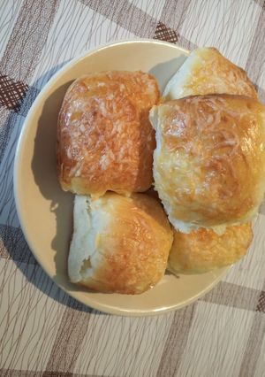Töltött sajtos puffancsok recept fotója
