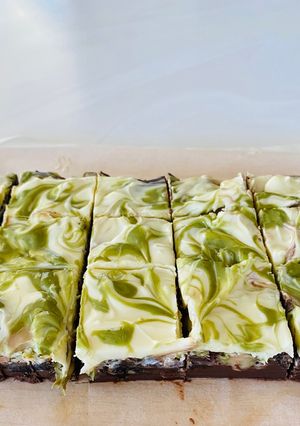 A picture of Dates and almond chocolate bars.