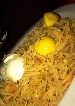 A picture of Basmati jollof rice.