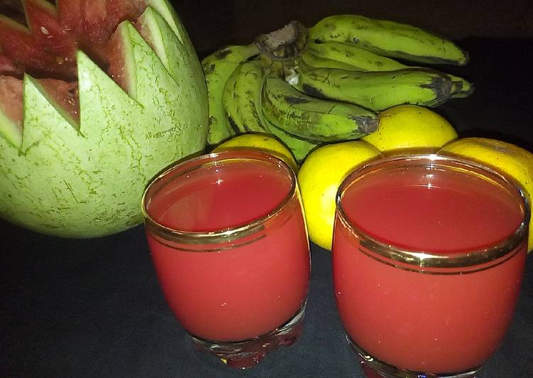Step-by-Step Guide to Prepare Homemade Watermelon juice