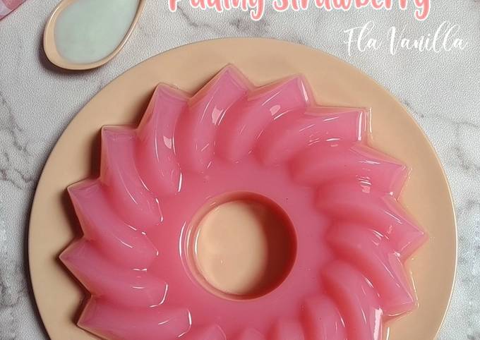 33. Puding Strawberry Fla Vanilla