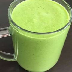 A picture of Coconut milk and avocado smoothie.