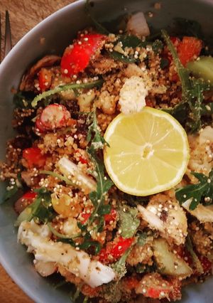 Une photo de Salade estivale vegan vide frigo