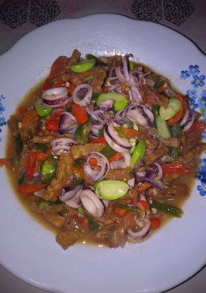 Foto resep Cumi Pete mix tempe simple cepat mudah dan nikmat