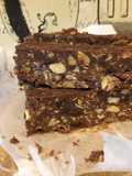 Dark Chocolate Bars with Tahini, Dates, and Nuts