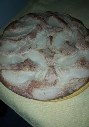 Una foto de Torta de peras